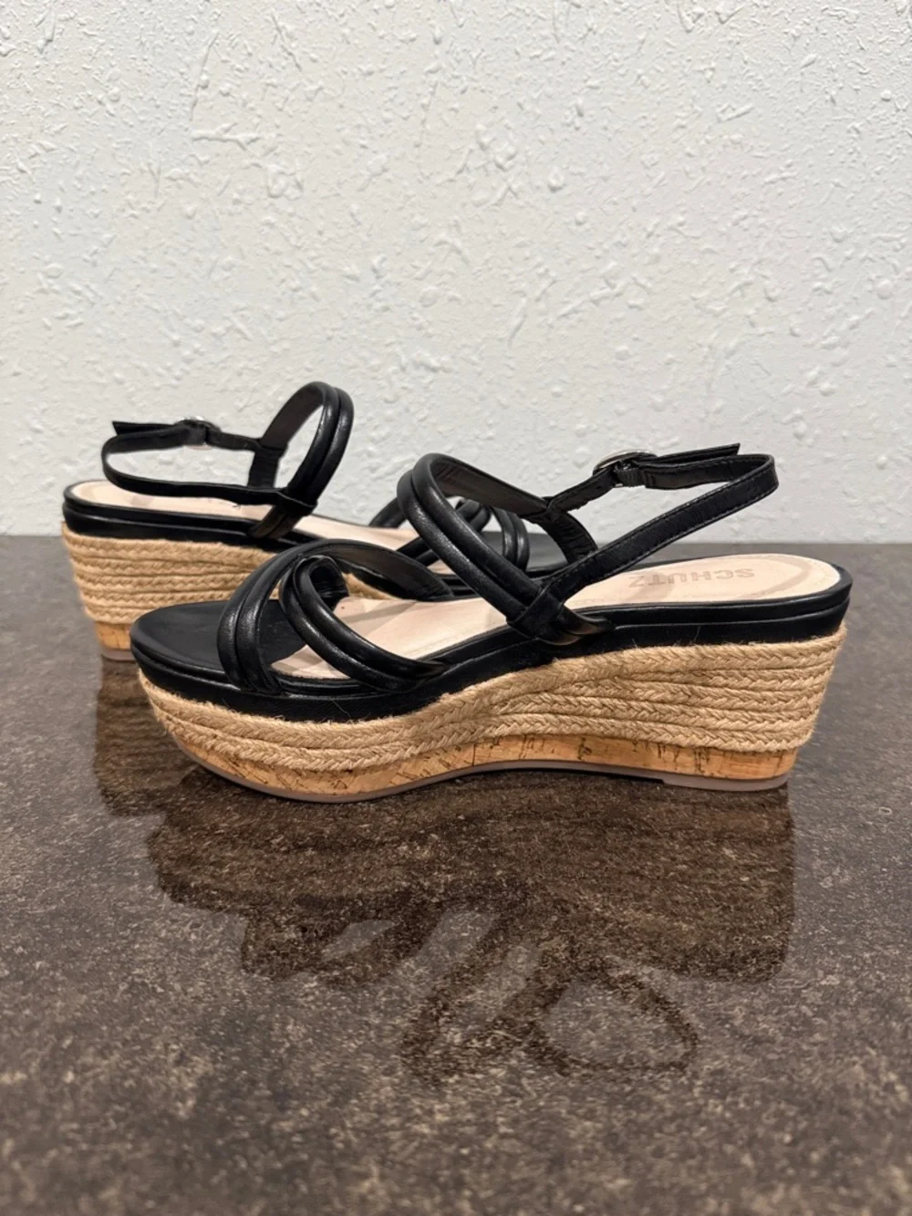 SCHUTZ‎ Isla Platform Wedges Size 7